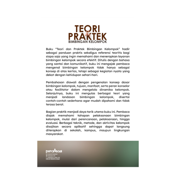 LAY OUT WEB PENAABADI (10) Teori dan Praktek Bimbingan Kelompok